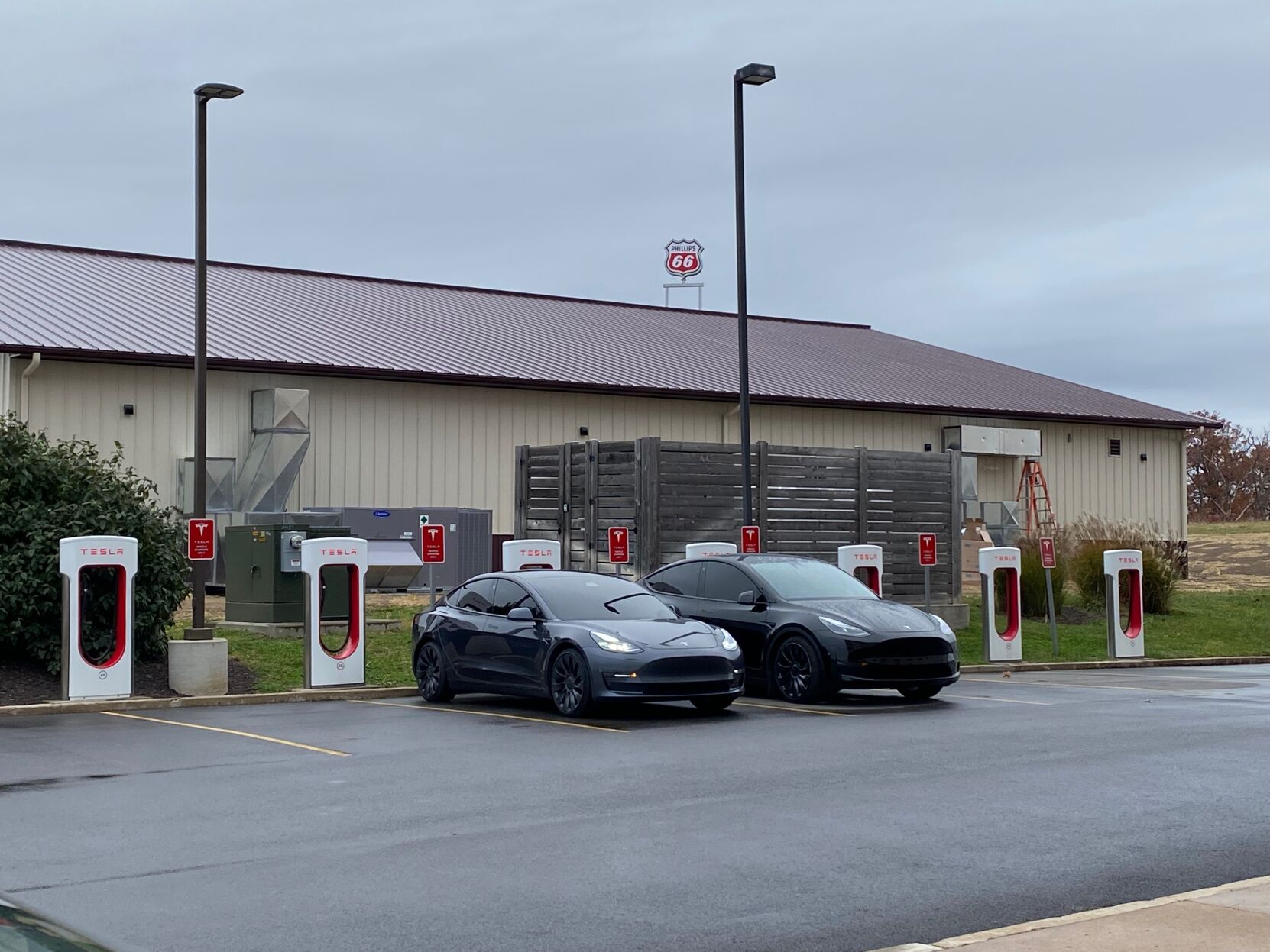 Electric car charging station